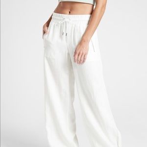 athleta Cabo Linen Wide Leg Pant